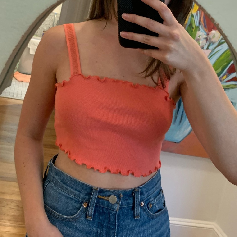 Peach crop top!